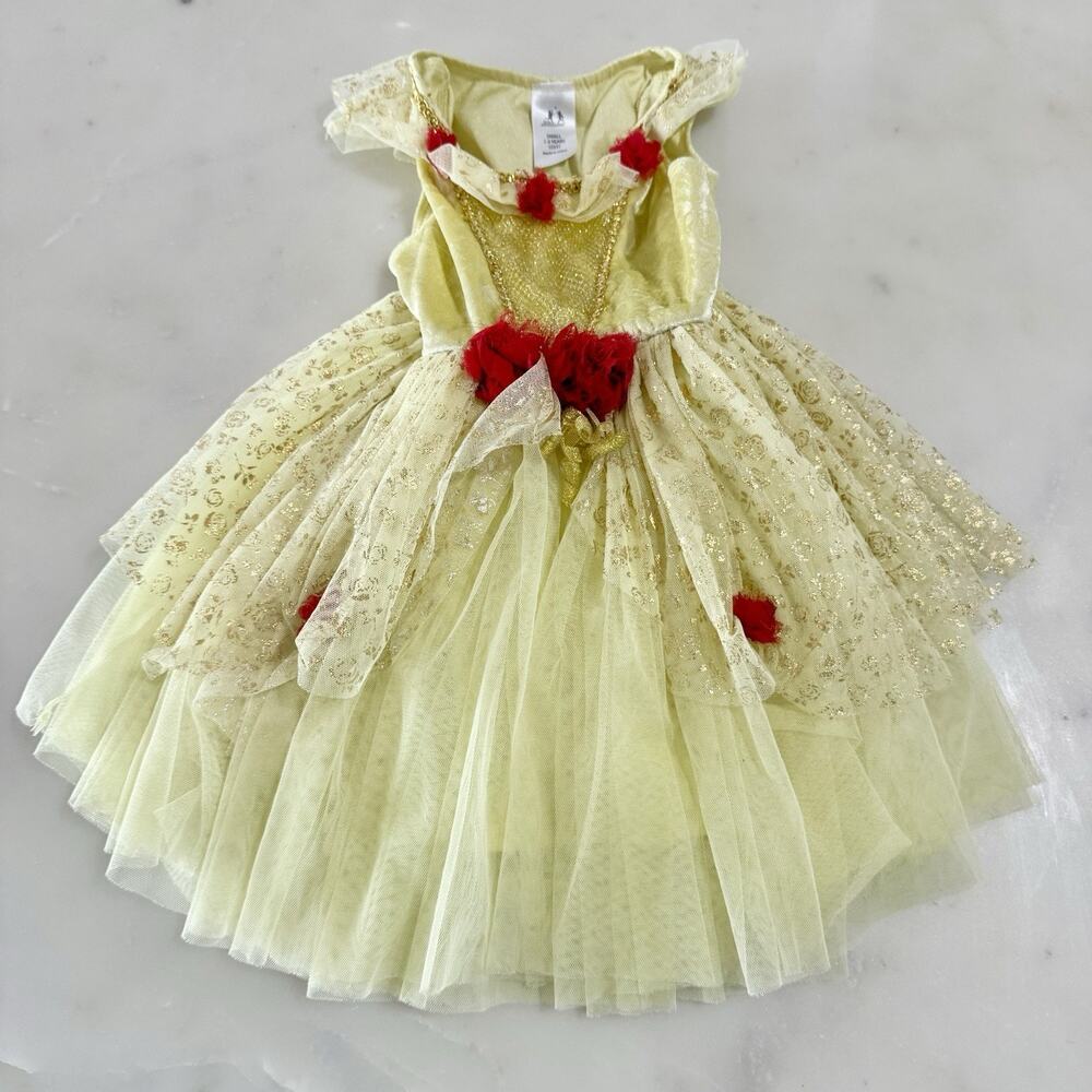 Little Adventures Deluxe Yellow Beauty Princess Dress Up Costume Age 1-3